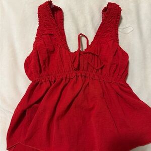 Red Blouse Top - NWT
